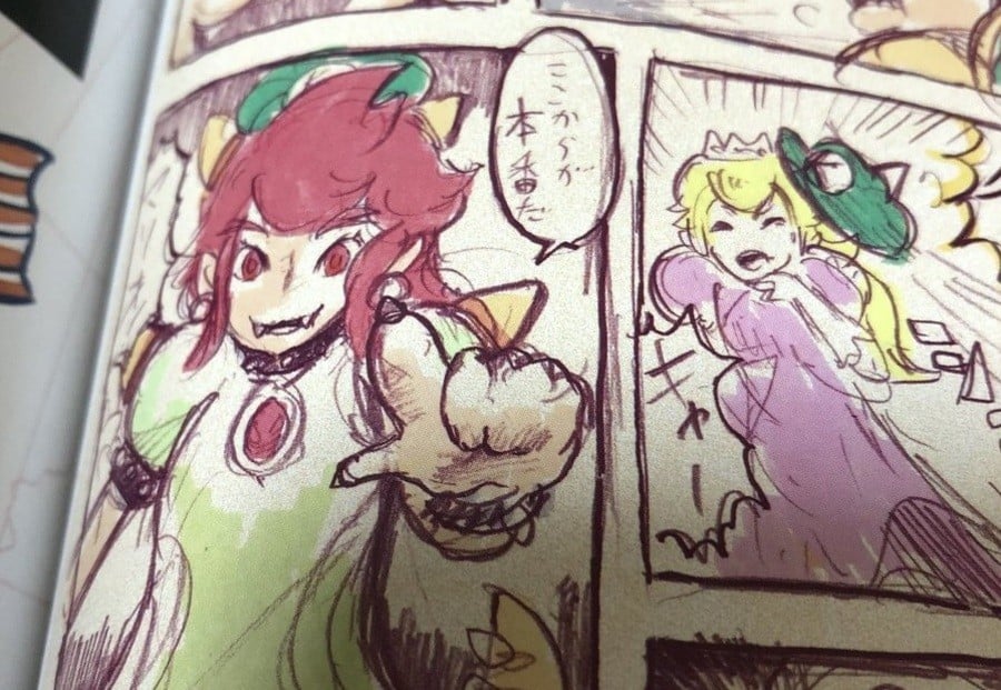 Super Mario Odyssey Art Book Reveals "Official Bowsette" Concept