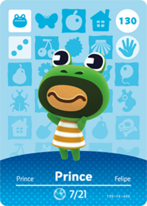 Prince amiibo card