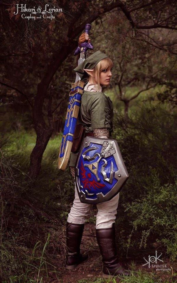 Link Costume Zelda Cosplay Ocarina of Time or Twilight Princess custom made  USA