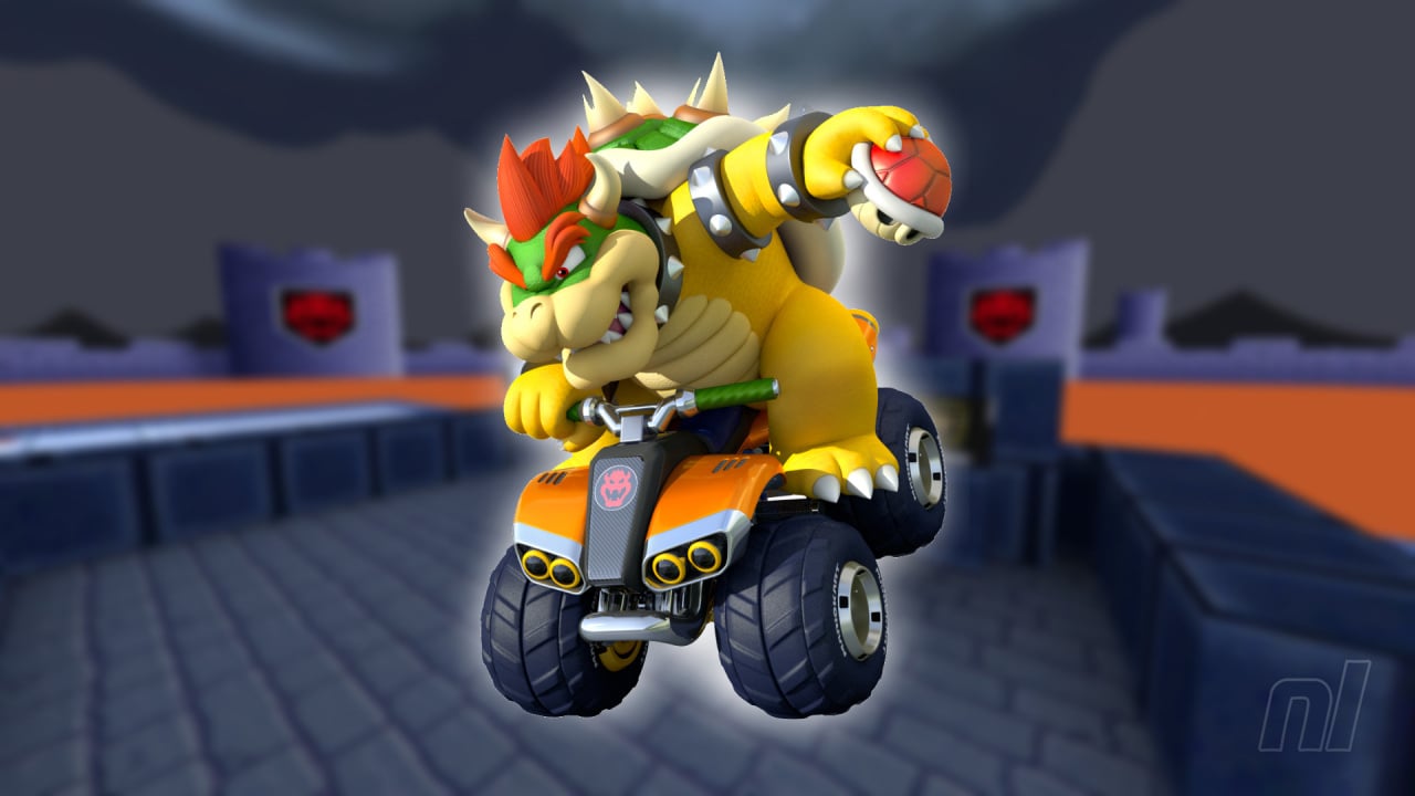 Dark Bowser & Dark Bowser Jr. In Mario Kart 8 