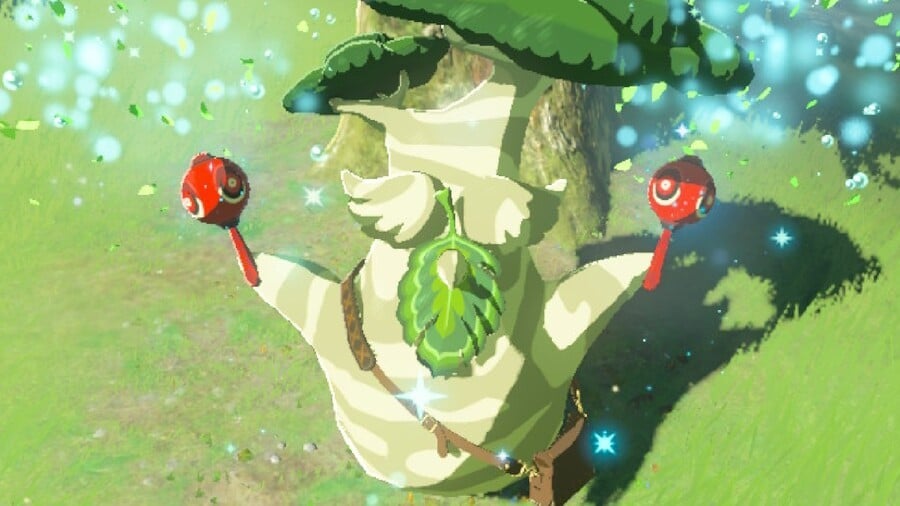 What makes Hestu sing a happy little song and do a happy little dance?