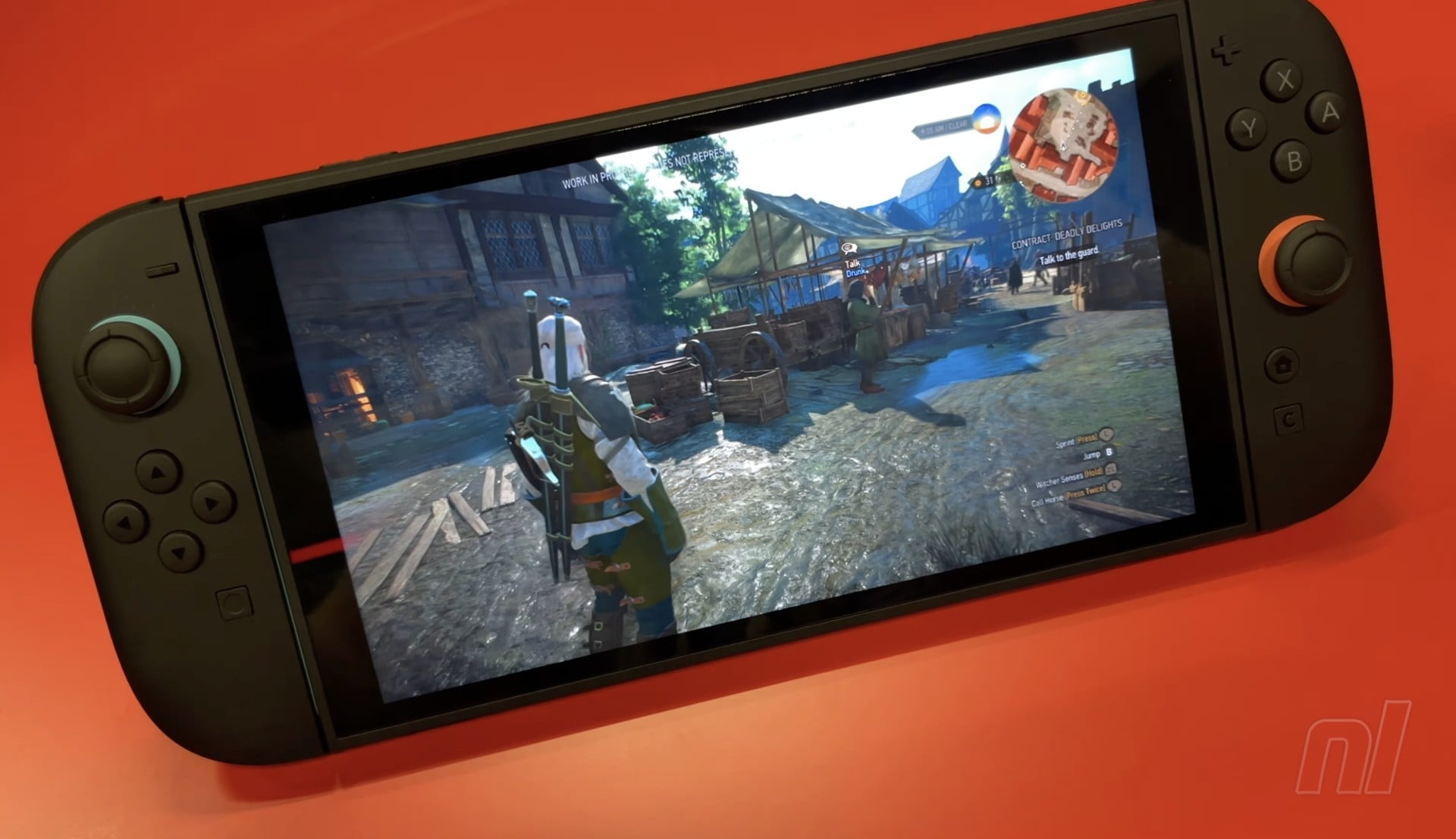 Video: The Witcher 3 Remastered Handheld Gameplay On Switch 2