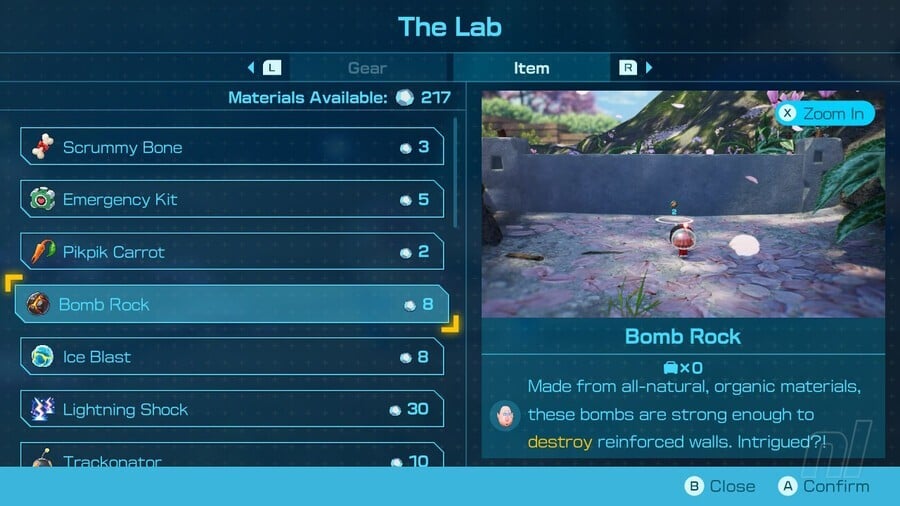 Pikmin 4 All Gear & Item upgrades