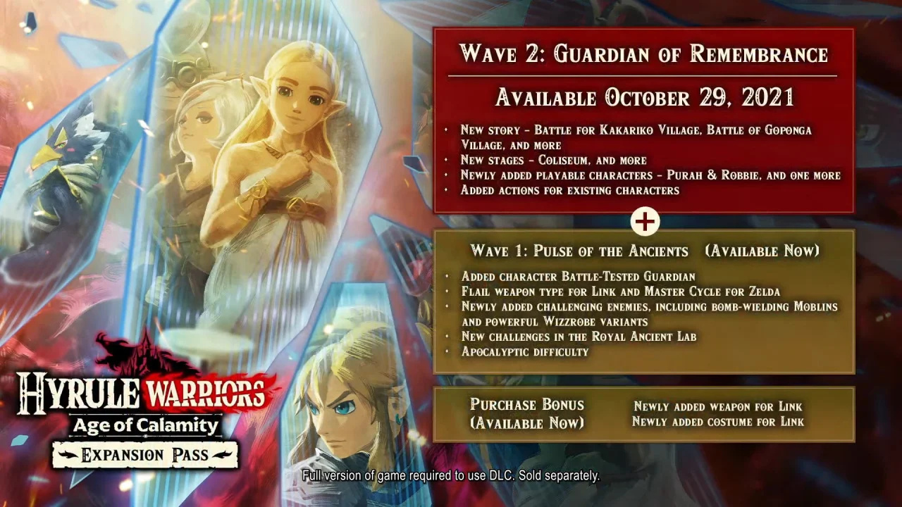 Hyrule Warriors: Age Of Calamity Version 1.2.0 Patch Notes - Fixes