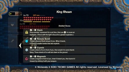 King Rhoam Runes