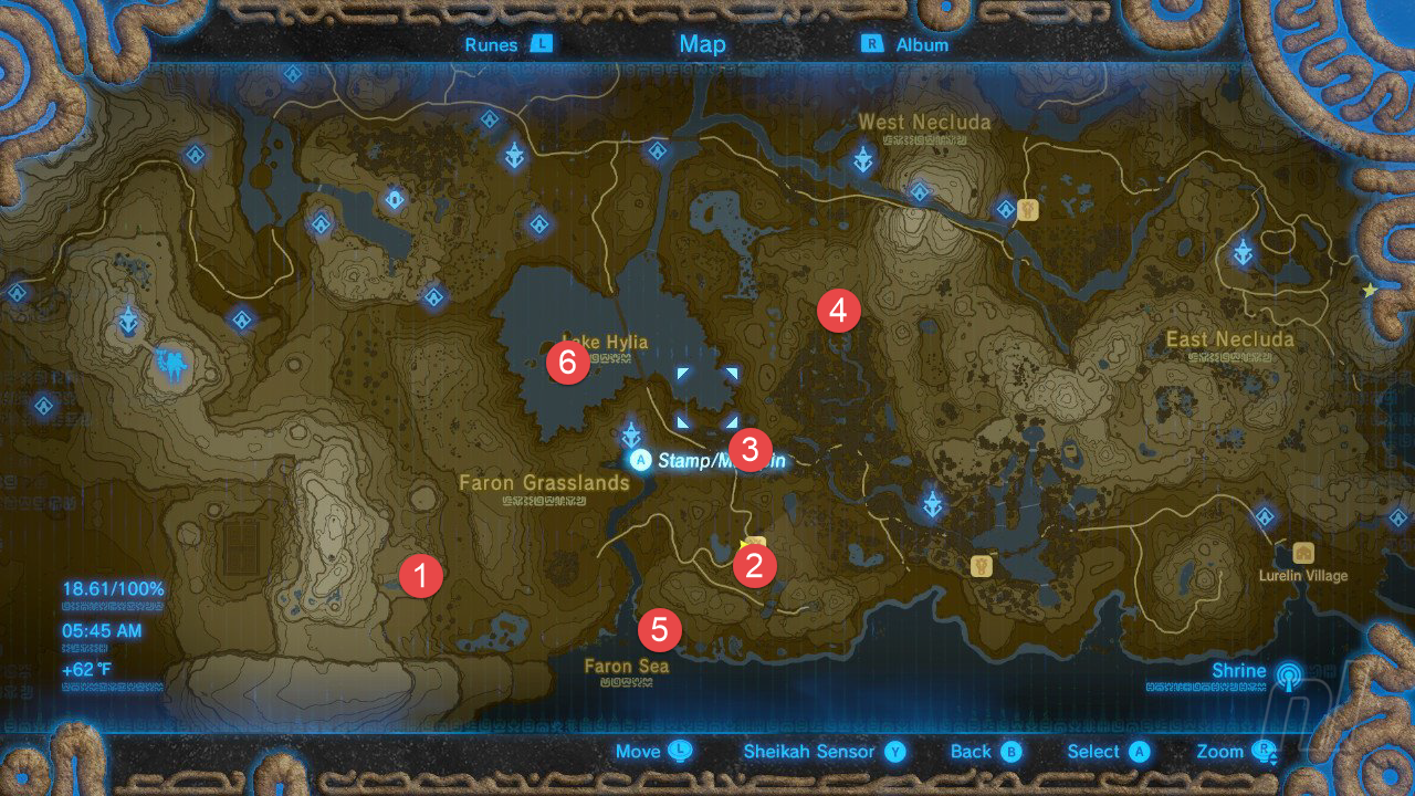 Zelda: Breath Of The Wild: All Shrine Locations And Maps