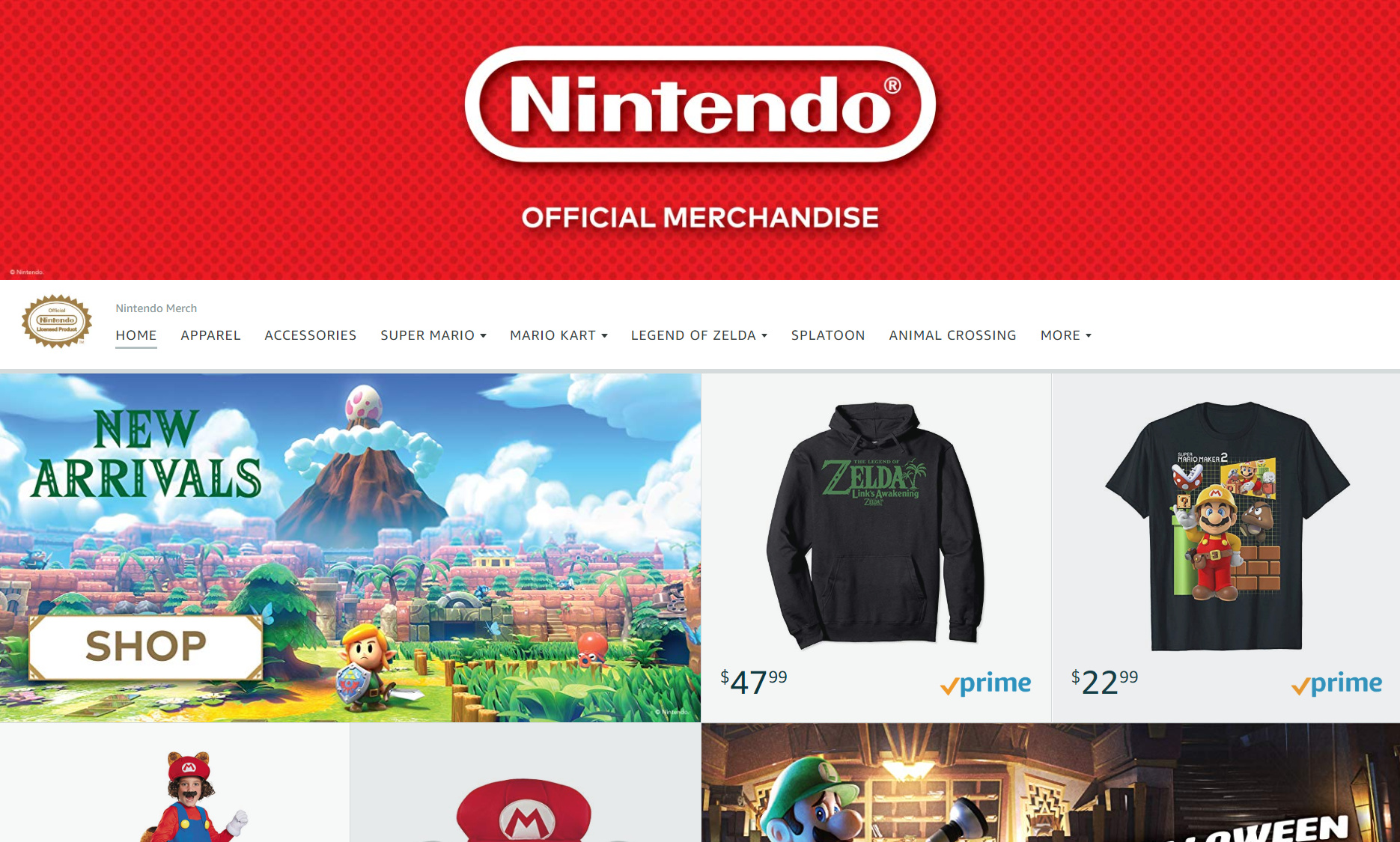 nintendo merch store