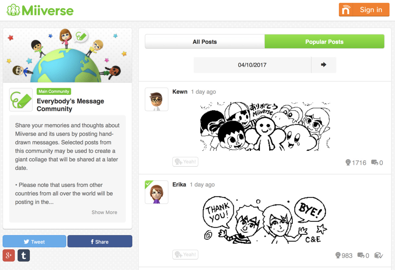 Share Your Miiverse Memories On The 