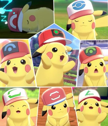 Ash's Pikachu Ash's Hat Pokémon Sword Shield