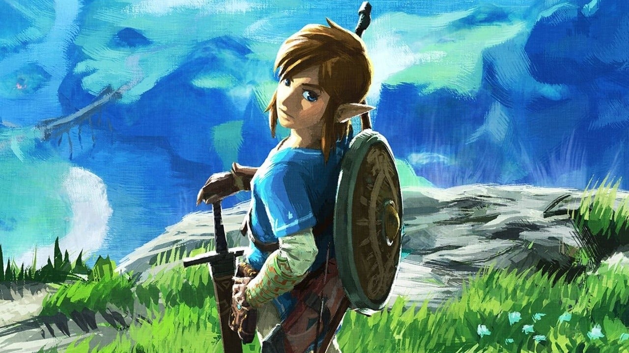 I made a botW wallpaper (inspired by LoL's Legends never die