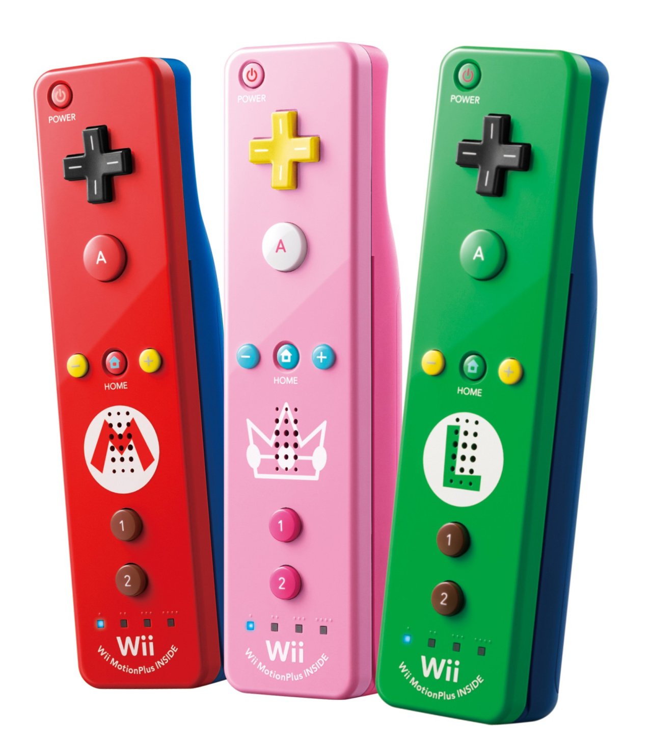 Nintendo Wii Wii U Motion Plus Remote Set Of 3 Mario Toad And Peach