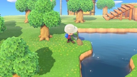 Animal Crossing New Horizons diagonal river 12
