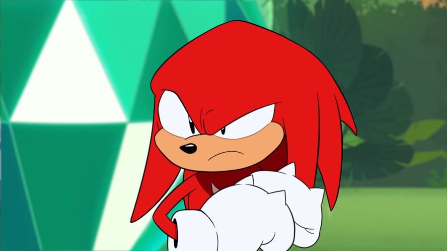 Knuckles the Echidna as seen in Sonic Mania Adventures