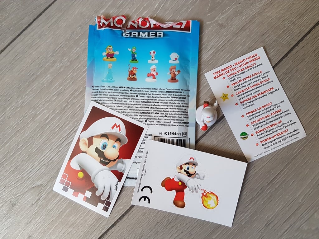 Brand New !! Fire Mario Monopoly Gamer Power Pack 