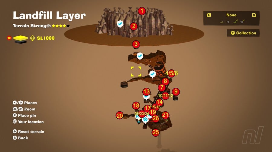 Landfill Layer Banandium Gem Locations SL1000 Map