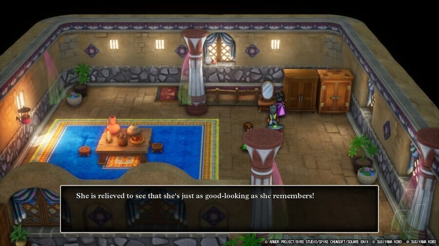 Dragon Quest III HD-2D Remake Looking in a mirror