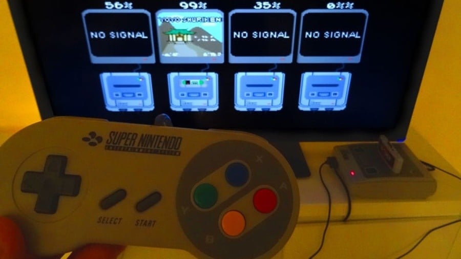 snes cartridge with all games