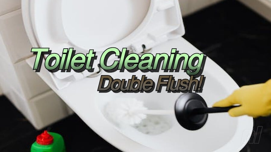 Toilet Cleaning: Double Flush!