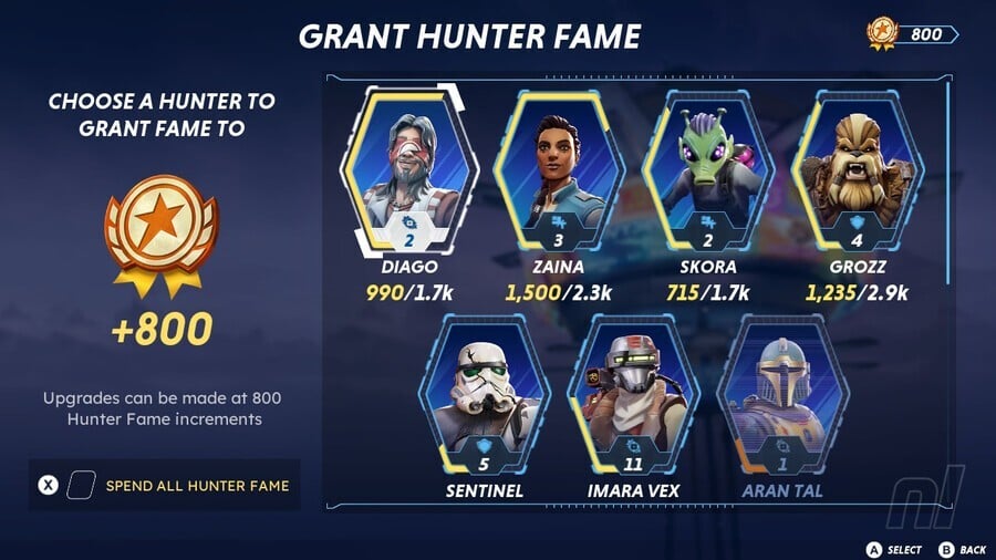 Star Wars: Hunters - Fame Grant