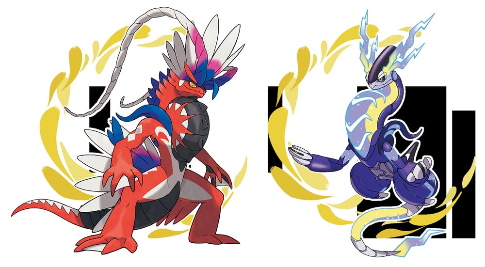 A fusion between the two new legendary pokemon - Koraidon and