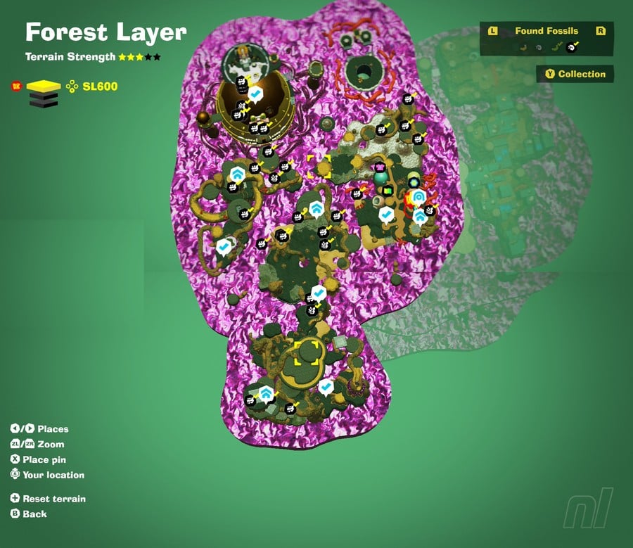 Forest SL600 Fossils Map