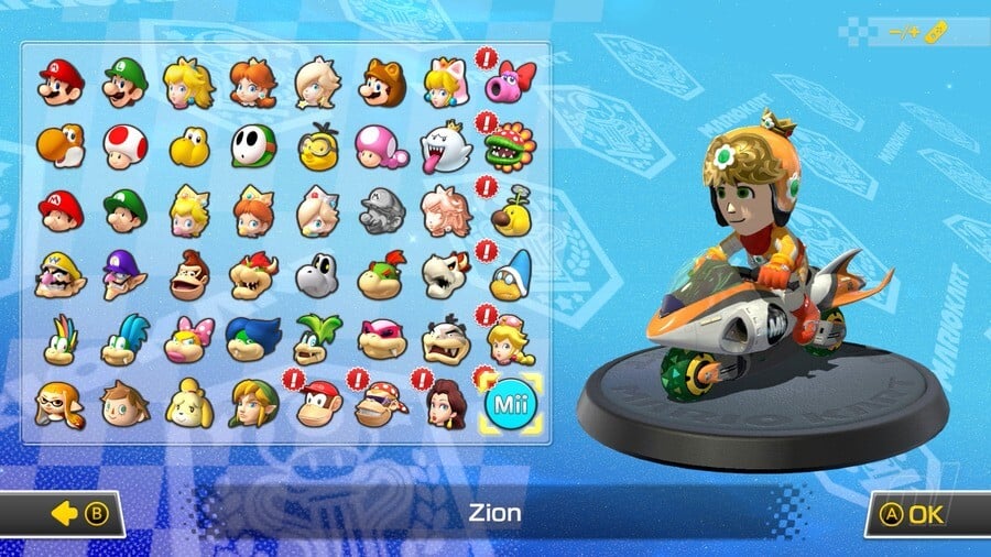 Mario Kart 8 Deluxe Booster Course Pass Wave 6 Mii Costume - Daisy