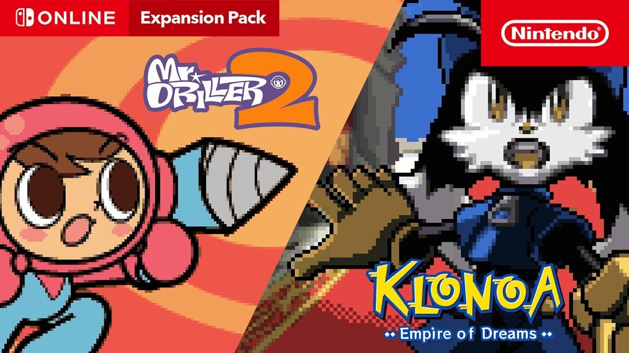 Nintendo Switch Online Expansion Pack Adds Klonoa: Empire of Dreams and Mr. Driller 2 to Game Boy Advance Library