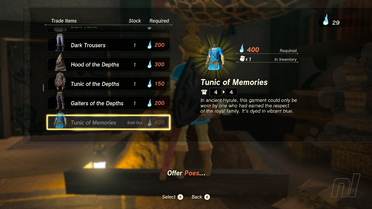Zelda: Tears Of The Kingdom: How To Get The Tunic Of Memories ...