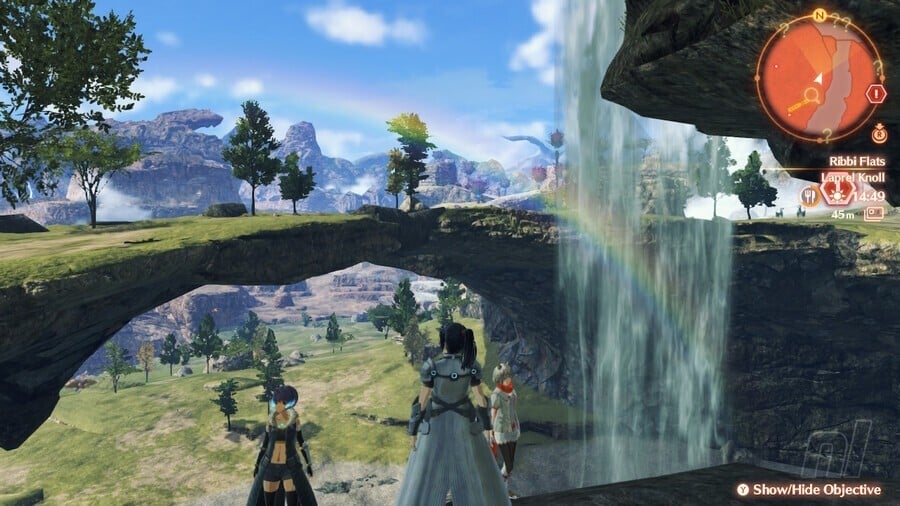 A lovely waterfall in Xenoblade Chronicles 3