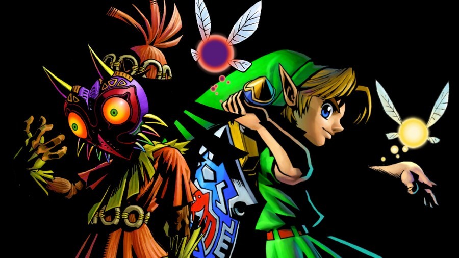 Skull Kid and Link back-to-back