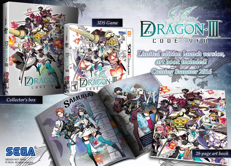 This 7th Dragon III Code: VFD launch edition is rather nice