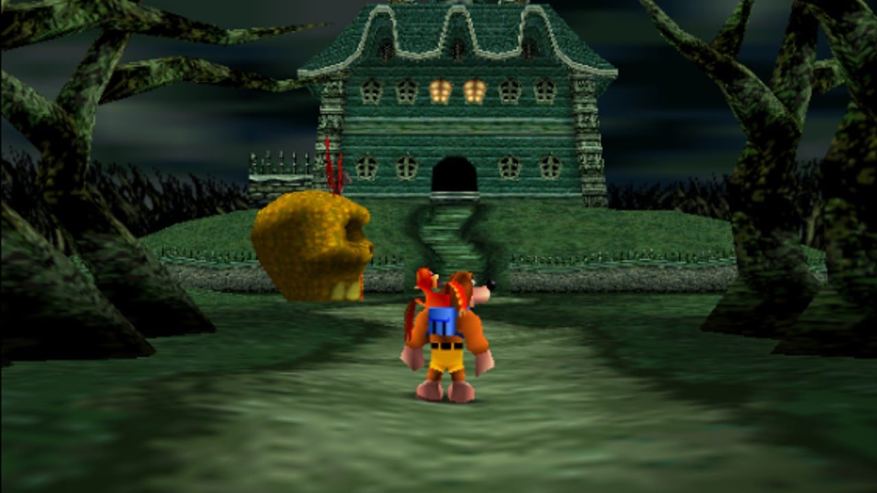 Banjo Kazooie in Super Mario 64: Whomp's Fortress - N64 Squid