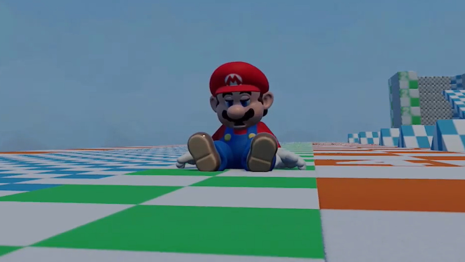 Super Mario on the PS4 in 'Dreams' 