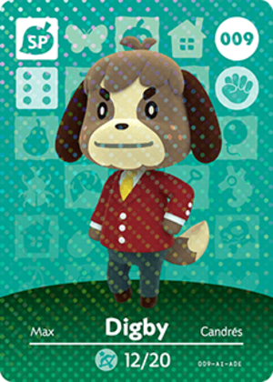 Digby amiibo card