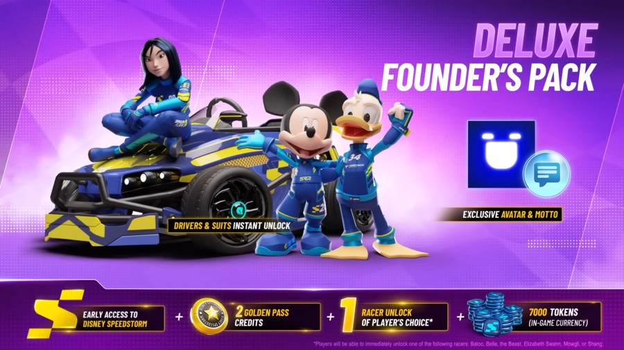 Disney Speedstorm Deluxe Founder's Pack