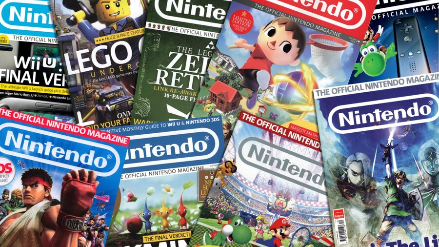 A collage of Official Nintendo Magazine covers