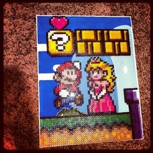 Heather's Nintendo beadcraft is all kinds of awesome