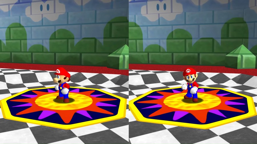 Super Mario 64 - Side by Side