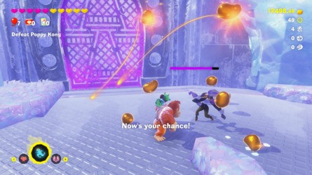 Donkey Kong Bananza Poppy Kong Freezer Layer Boss