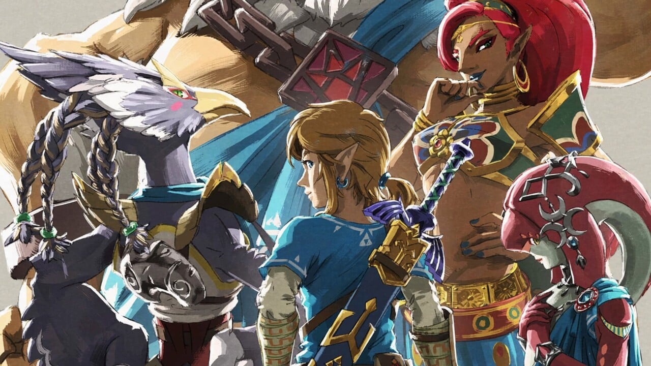 FanArt] I painted Link, Zelda, and the champions! : r/NintendoSwitch