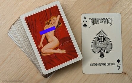Marilyn Monroe playing card