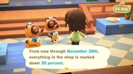 Animal Crossing New Horizons novembre 2021