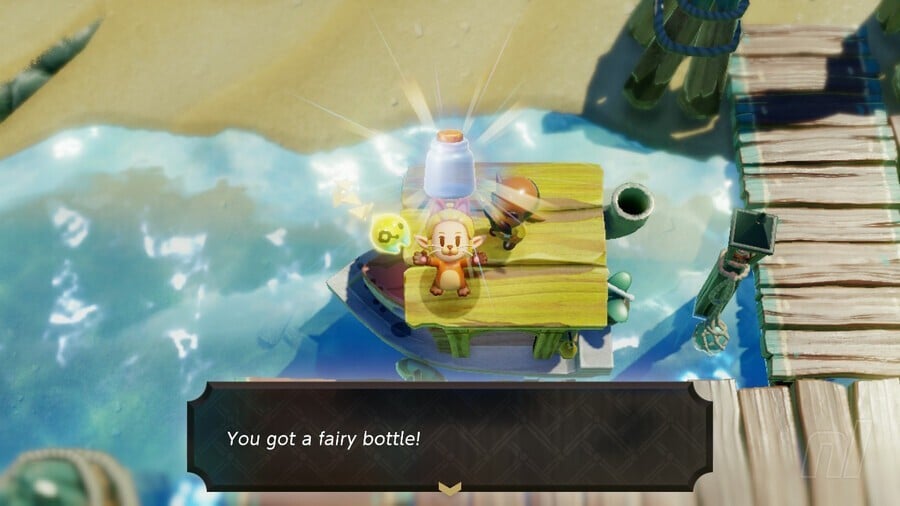 The Zappy Shipwreck reward Echoes of Wisdom Fairy Bottle