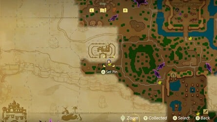 Hyrule Ranch Stamp Map