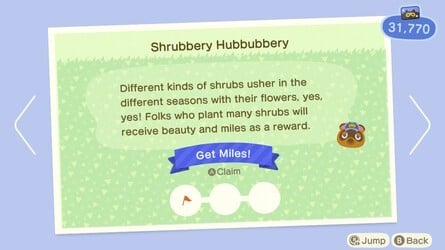 Shrubbery Nook Miles Animal Crossing New Horizons