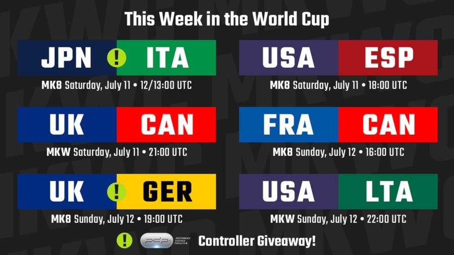 MK World Cup Schedule