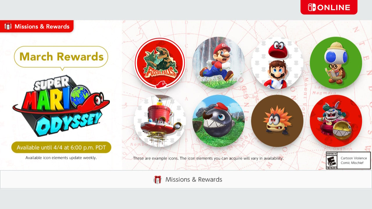 Switch Online's Missions & Rewards Adds More Super Mario Odyssey