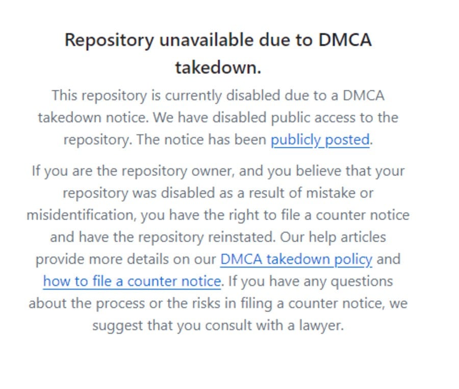 Heaven Studio GitHub DMCA Notice