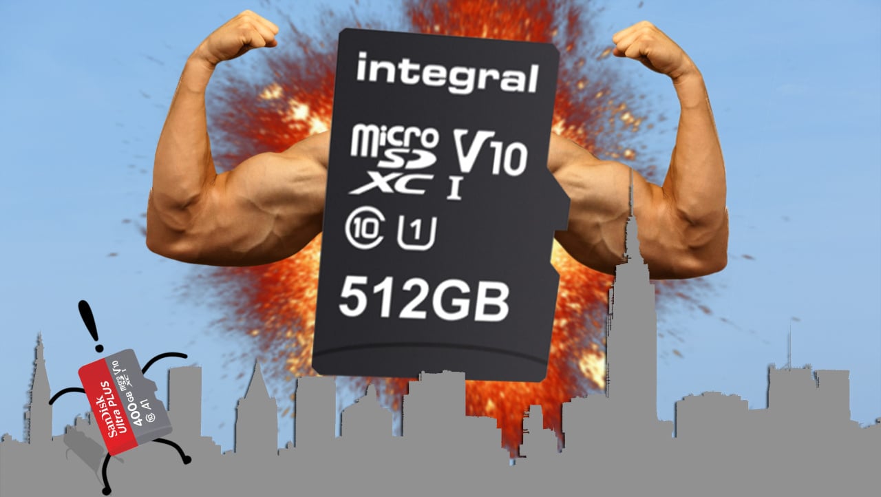 Integral Launches 512 GB microSDXC Card: UHC-I, U1, Class 10