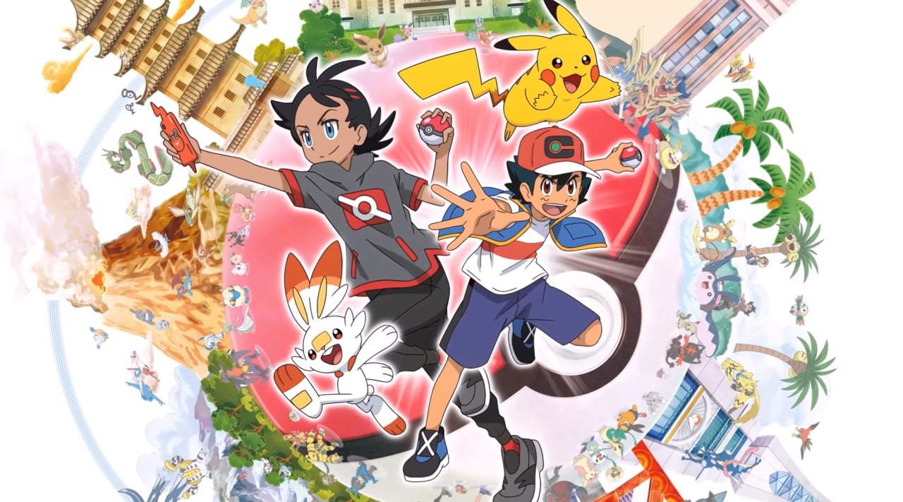 SUPERPÔSTER ANIME INVADERS - POKÉMON - ARTE D - ASH KETCHUM E PIKACHU -  JOURNEYS